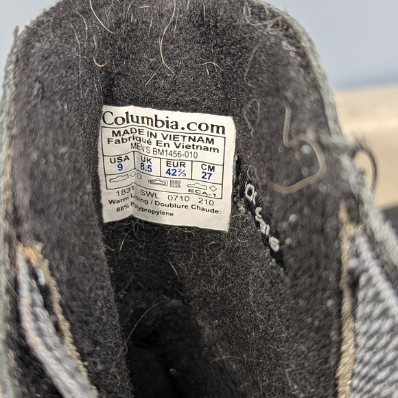 Columbia Men's Omni-grip 200 Gram Boots Sz 9 - Picture 6 of 7